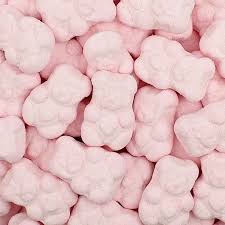 Oursons guimauve rose x5