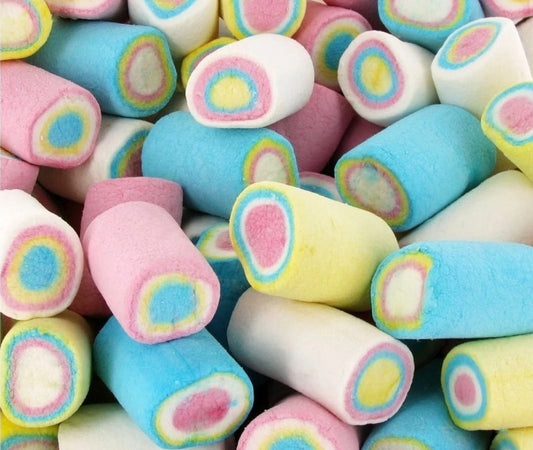 Guimauves roulées multicolores Halal x10