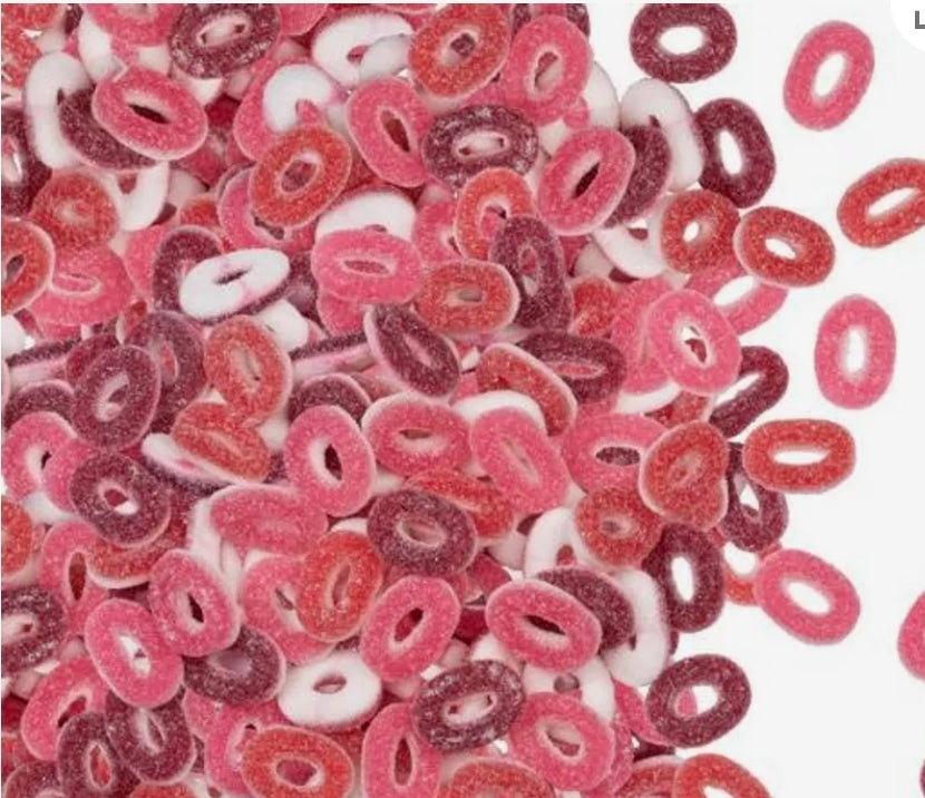 Anneaux fruit rouge 100g