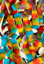 Bouteille multicolore lisse
