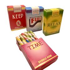 Cigarette bubble gum