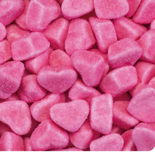 Coeurs tendres acides sucrés rose Haribo