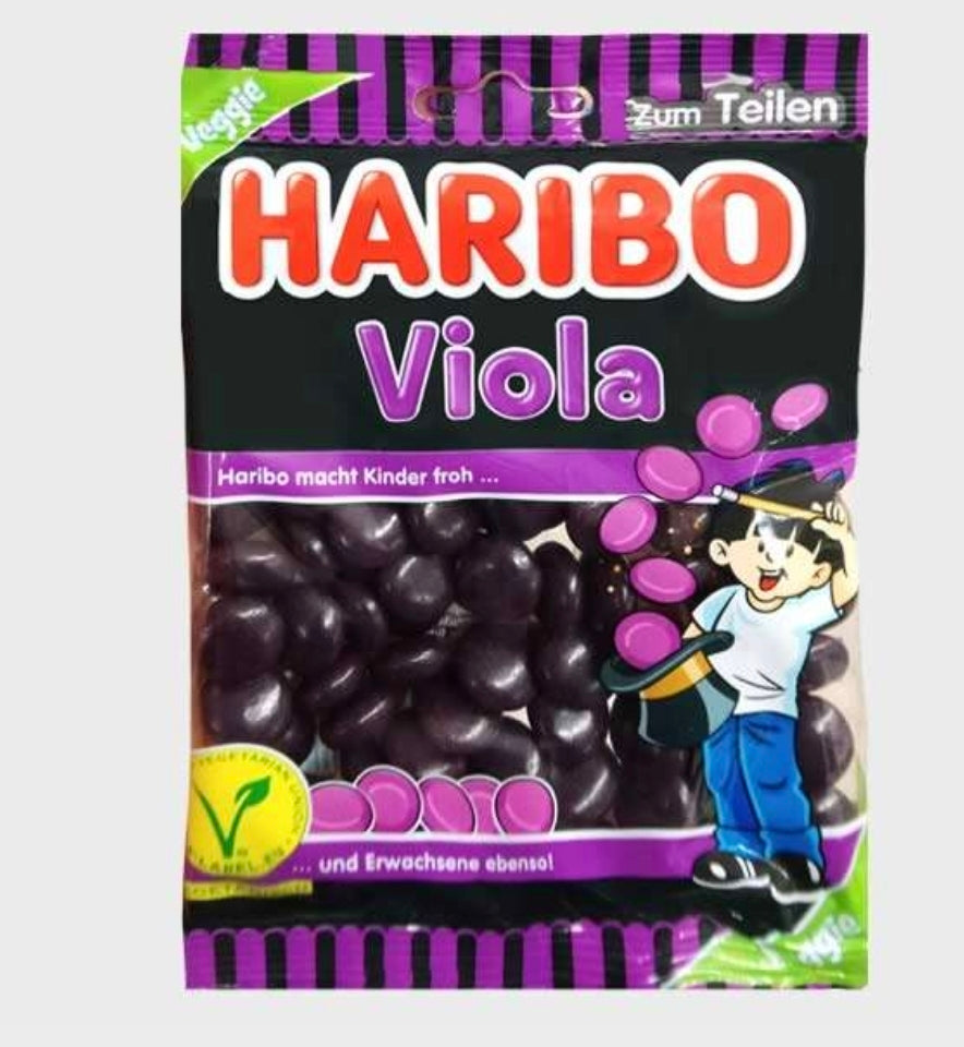 Haribo Viola – Dragées Réglisse 125g