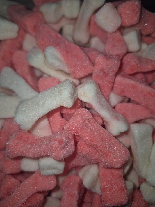 Os blanc et rose sucré(fraise crème)100g