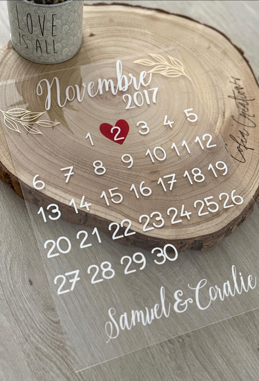 Calendrier Personnalisé Date Importante - 30x40cm
