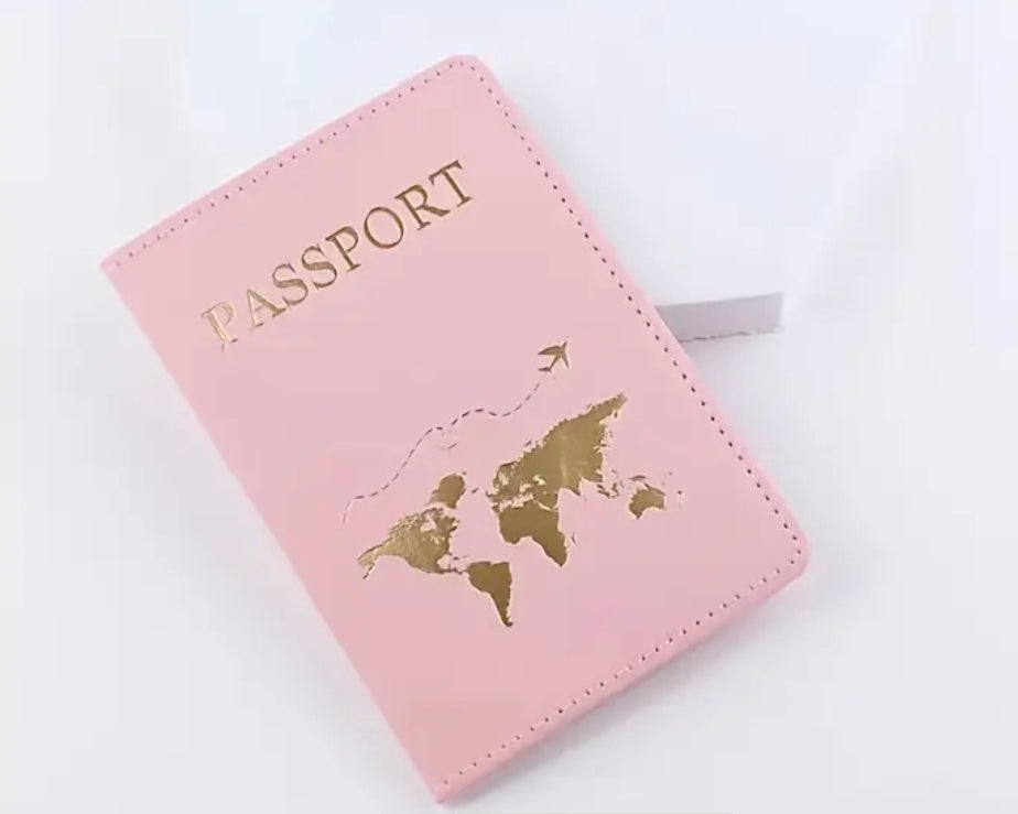 Pochette Passeport Prénom(rose)